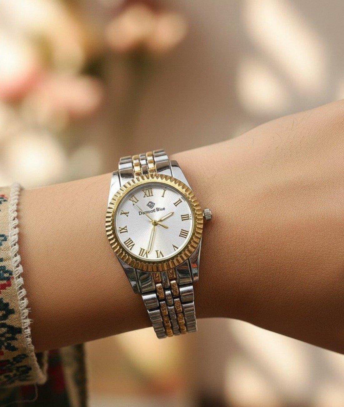 Two-tone Silver & Gold Watch