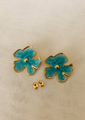 OCEAN HEART STUDS