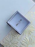 925 Silver Crystal Solitaire Ring